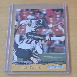 1993 Pro Set John Carney San Diego Chargers #376