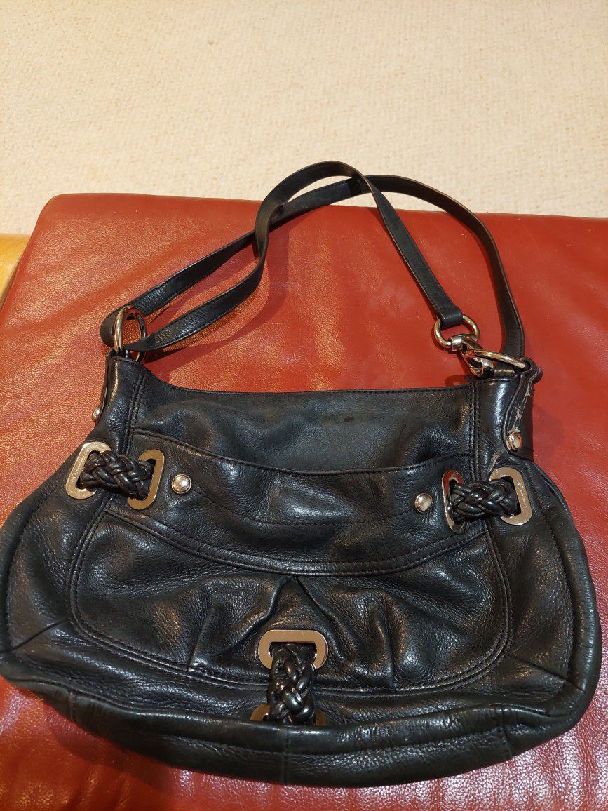 B. Makowsky Genuine Leather Shoulder Bag Purse