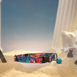 Travel Pattern Cat Collar