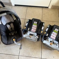 Chicco Car Seat And Two Bases 