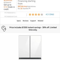 Samsung Bespoke Refrigerator 