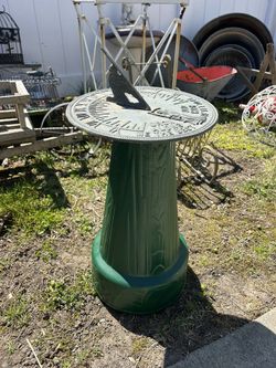 Vintage Sundial With Pedestal 