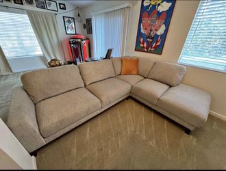 *Free Delivery* Gray Living Spaces Sectional Couch Sofa