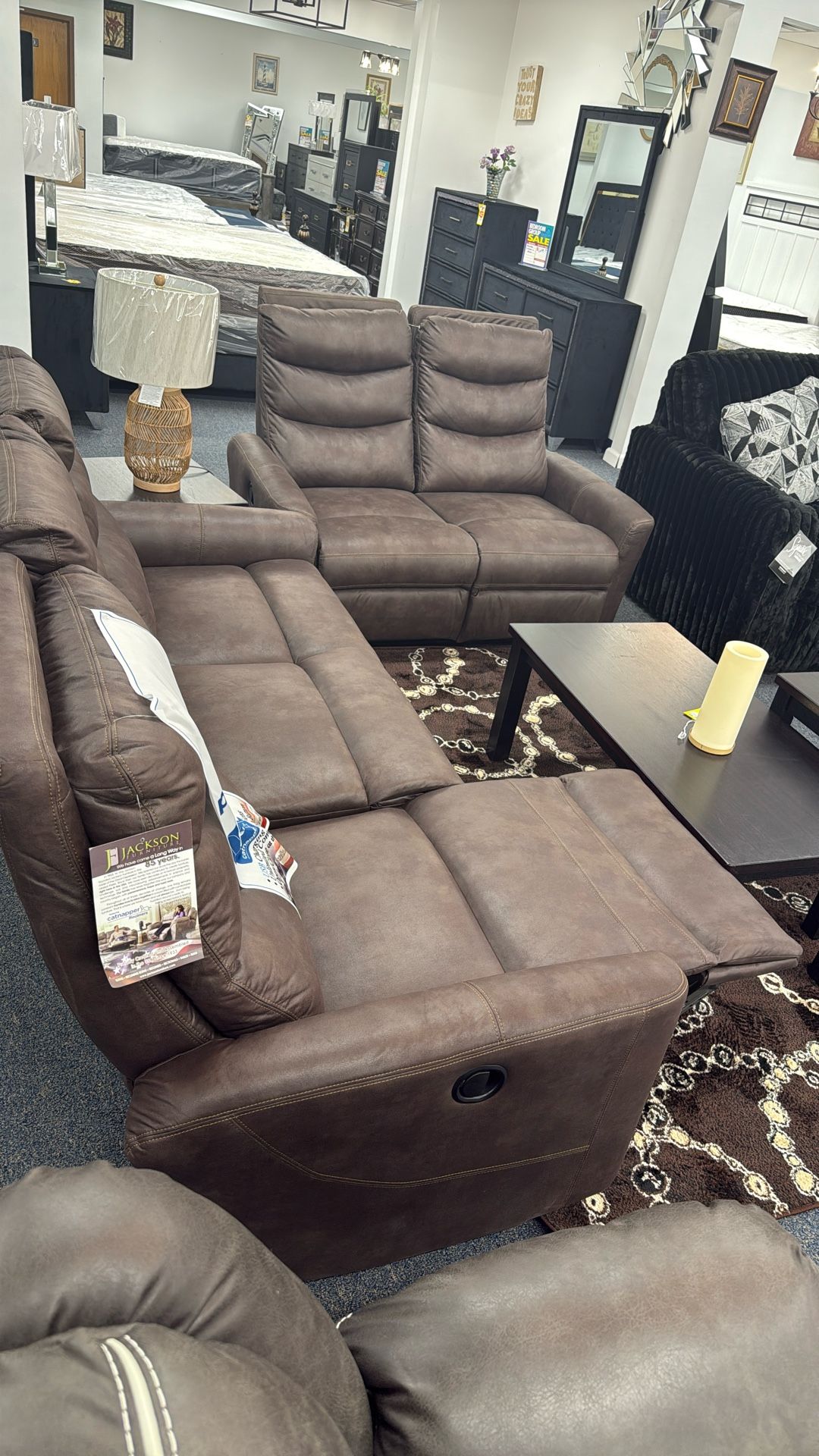 Sofa And Love Reclining Made By Catbapper Memory Foam Insert 