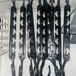 10 Black Clothing Hangers 