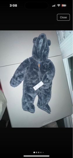 Baby Bear Fleece Hooded Snowsuit
