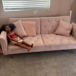 Couch Futon Pink 