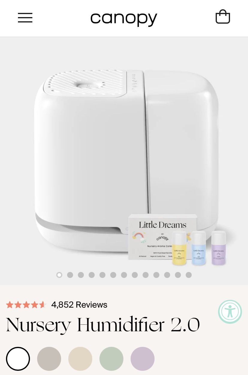 Canopy Nursery Humidifier + Filter