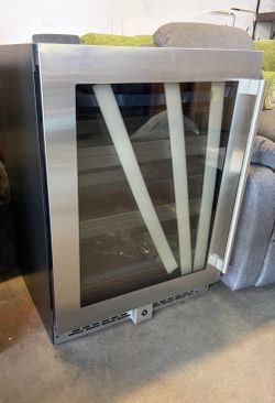 24 “W, 78 Can Beverage Refrigerator & Built in Freestanding ,Beverage Center with LED Lighting, Double Pane Glass, Touch Control Panel and Left Swing 