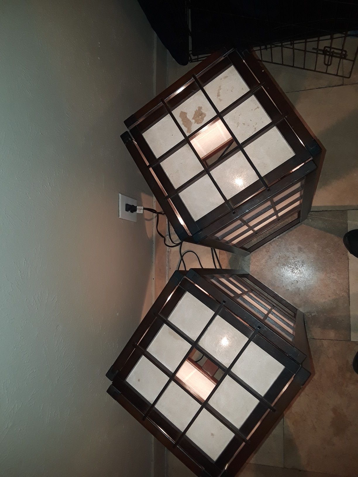 Brown floor lamps