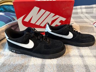 2011 Nike Air Force 1 Low 07 Black Suede White 315122-057