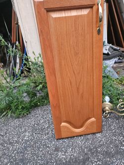 Medium oak base kitchen cabinet
