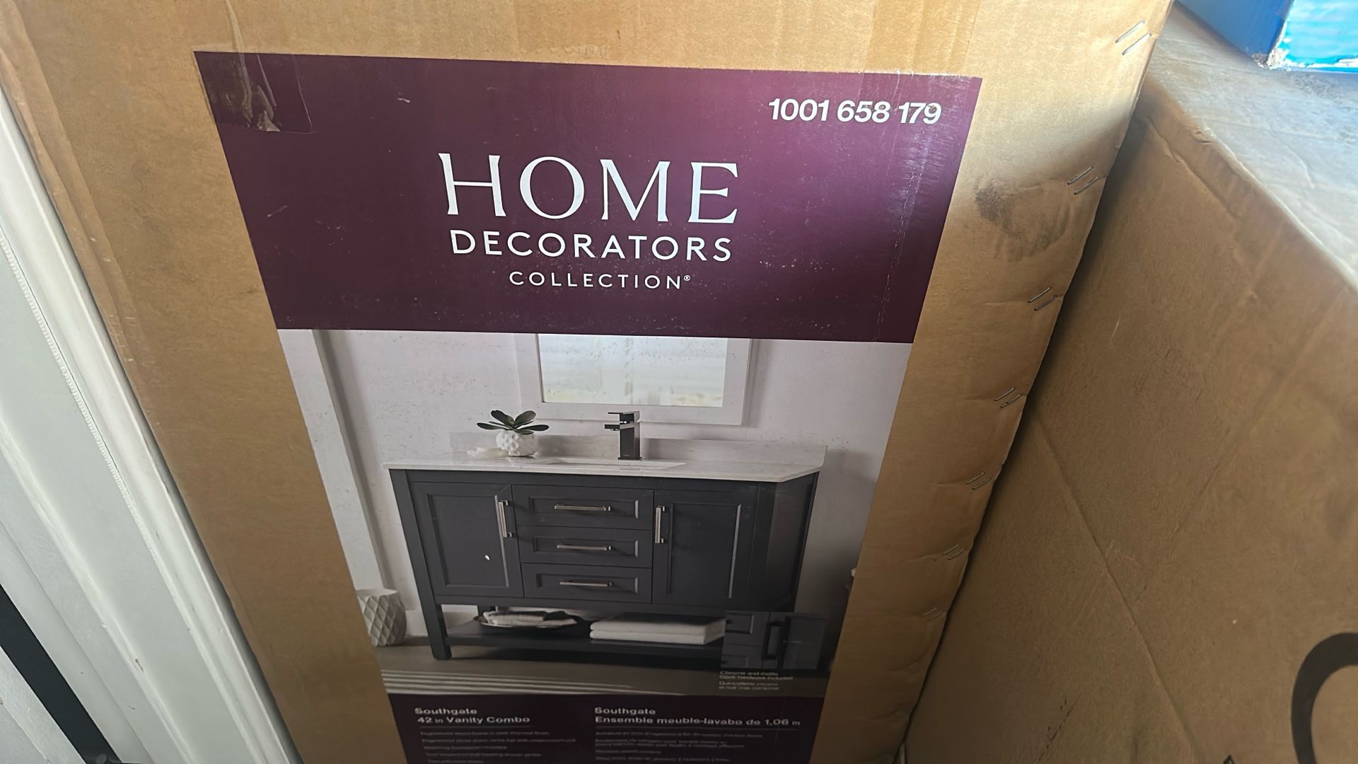 42 x 19 inch bathroom vanity dark charcoal