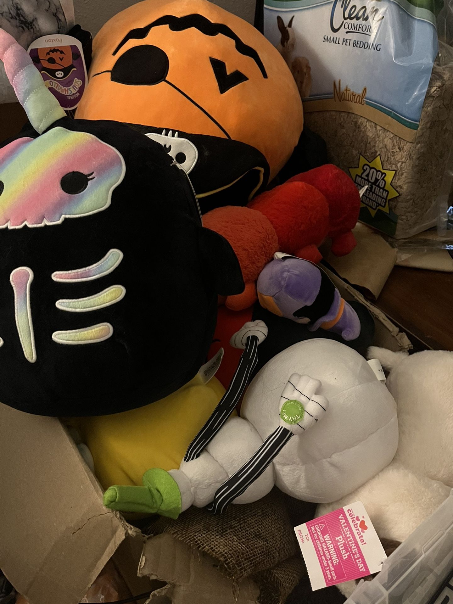 Large Box Of Stuffed Animals