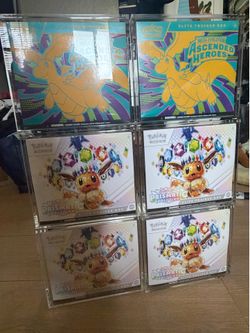 Pokémon ascended heroes & prismatic ETB 6x