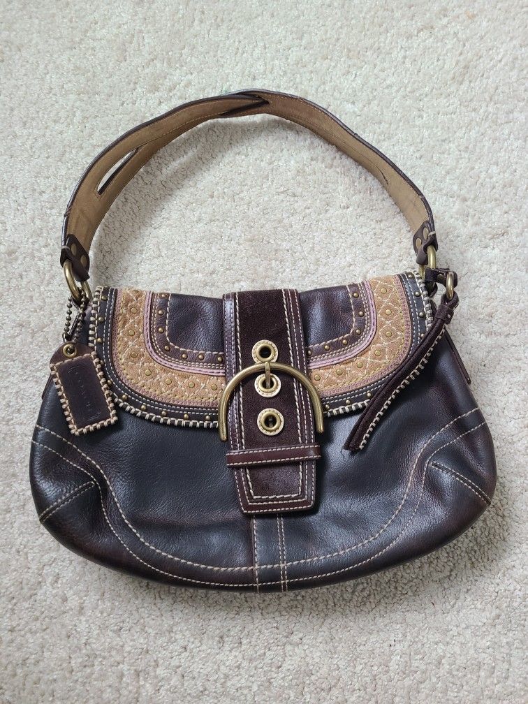 HTF Y2K Vintage Coach Soho Boho Hobo Handbag Purse