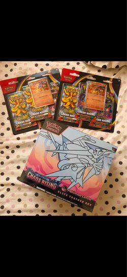 Pokemon Chaos Rising Pokemon Center ETB and Blister Packs
