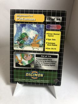 digimon upper deck cards Rookie Digimon trading card 1999 Upper Deck #2 at Amazon's Entertainment  Collectibles Store main image 1