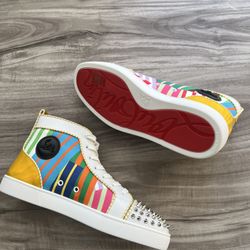 Christian Louboutin Orlato High Pattern Spike NEW Size 10.5 Men’s (EU 46.5)