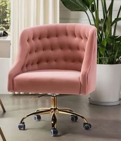 Pink vanity chair