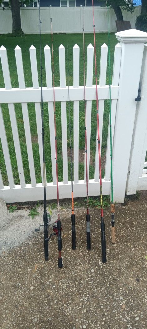 6 Fishing Poles