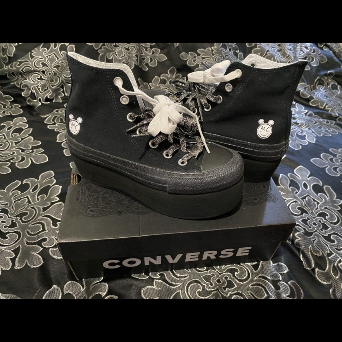 Converse X Miley Cyrus Black Platforms Limited Edition