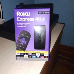 I opened it but it is brand new Roku Express 4K Plus brilliant 4K picture and HDR color voice remote