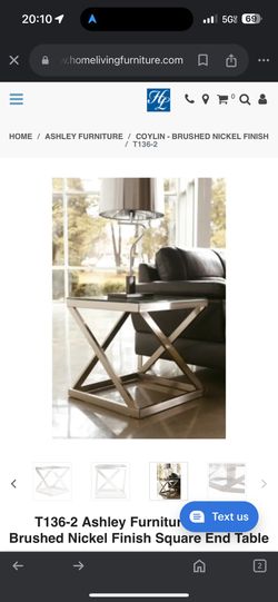  Ashley Furniture Glass Table..discontinued*