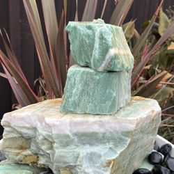34” Custom Turquoise Quartzite Fountain – Complete Package ⛲️