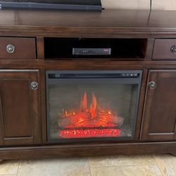 Electric Fireplace With Remote Control