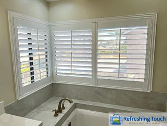 Moisture‑Resistant Shutters for Bathroom Windows - Call/Text 909-681-7003