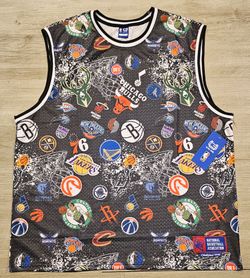 Rare NBA Basketball Team Black  Logo Jersey