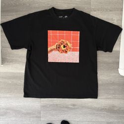 Rare Yeastie Boys X Pizza Hut Free & Easy Collab Shirt Pepperoni Bagel Sz Large