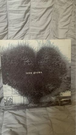 LOVE GROWS canvas picture