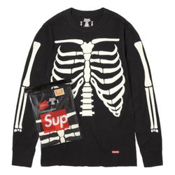 Supreme Hanes Bone Thermal Crew