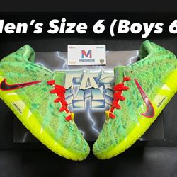 Nike Ja 3 Zombie Halloween Men’s Size 6 Lemon Twist Green Glow Kobe Grinch 6 Protro Morant Size 6Y Reverse Grinches Travis Scott 1 Low High OG Jordan