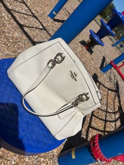 Coach White Leather Crossbody Bag