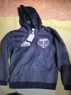 New. Adidas MLS PTFC Portland timber FZ hoodie soccer SMALL