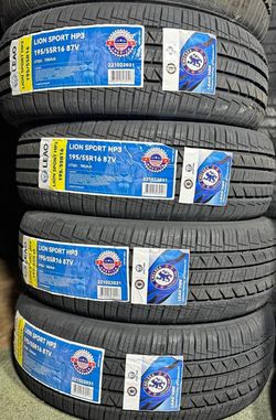 195/55R16 Lion Sport Set 4 New Tires