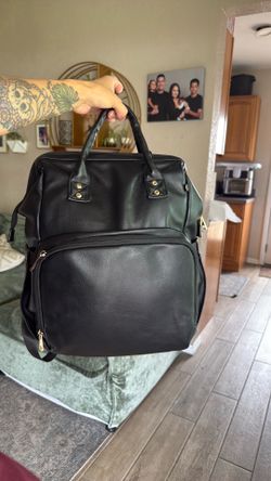 Large Black Diaper Bag