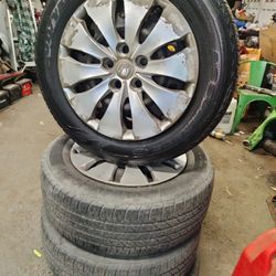 5x114.3 Steel Rims & 215/60/16  All Season Tires