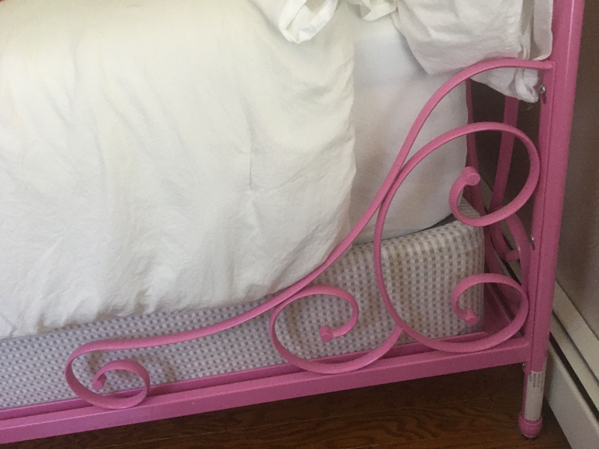 Queen Pottery Barn (pink) Bed Frame Only