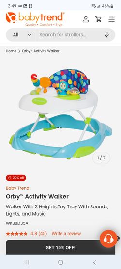 Baby Trend Orby Activity Walker $45
