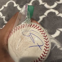 Dodgers Evan Phillips Autographed Ball