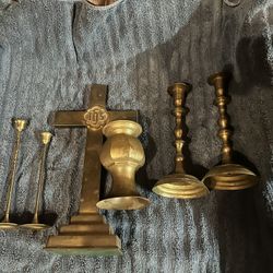 Vintage Brass Altar Cross