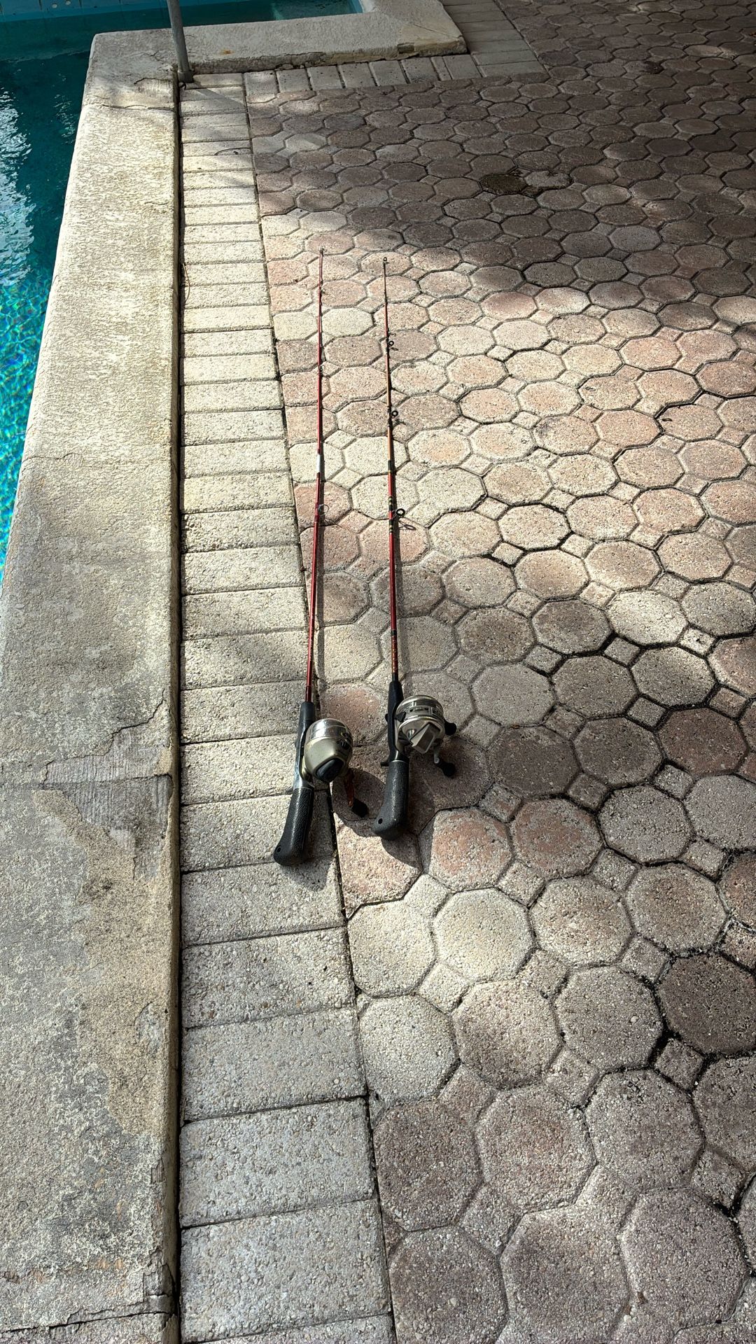 2 Fishing Poles With Reels