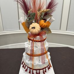 Fall Diaper Cake