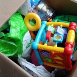 Box Full Misc. Infant/ Toddler Toys 