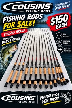 🎣 COUSINS FISHING RODS – FOR SALE! 🎣