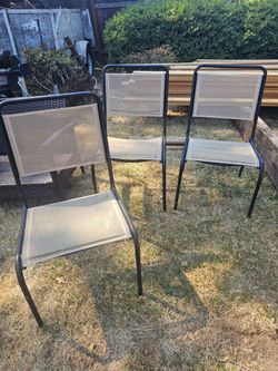 3 outdoor chairs
